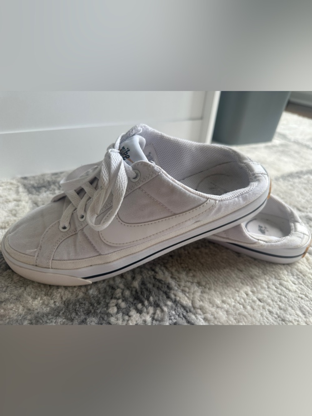 Nike Court Legacy Mule White Slip On Shoes Sneakers DB3970-100 Women's Size 8